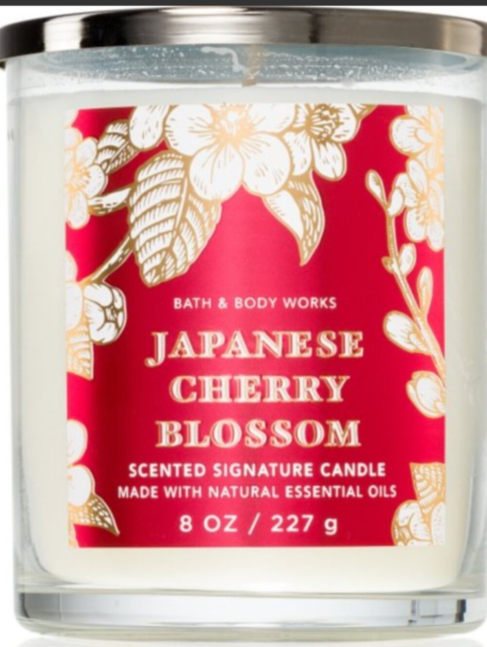 Bath & Body Works Japanese Cherry Blossom Candle - 8 Oz